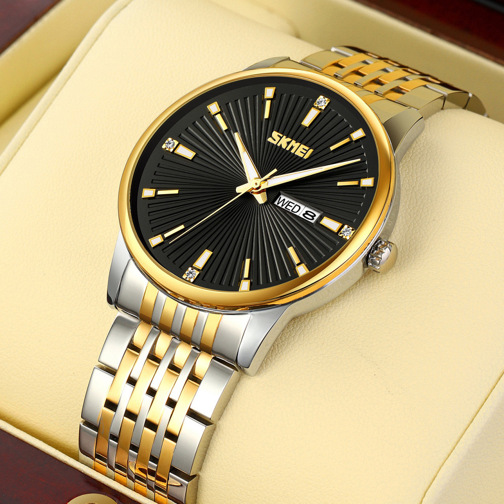 Skmei 9323TGDBK Silver/Gold-Black SBR Київ - фото 3