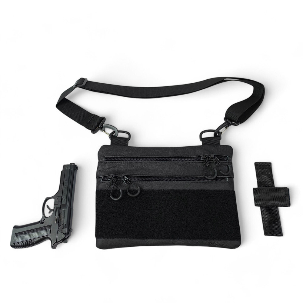 Тактична сумка з шевроном, Рюкзак через плече військова барсетка, Чоловічі сумки через плече KD-78 Львів - фото 3