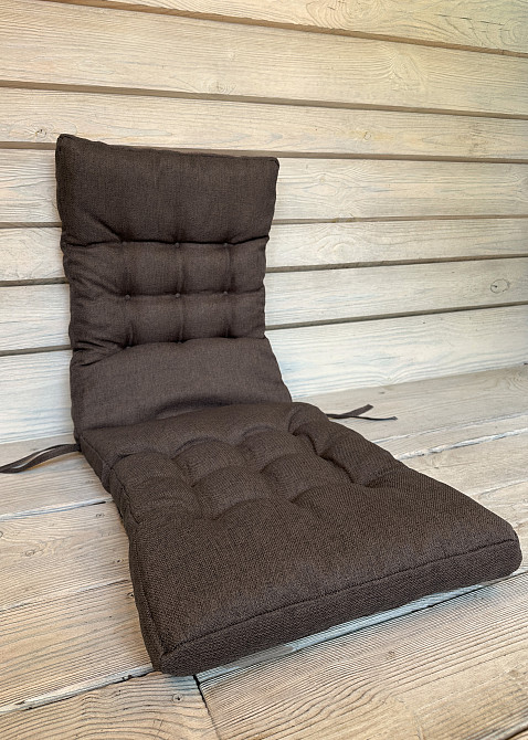 Подушка для стільців (40x120х4 см) подвійна Decorator Мальмо колір коричневий 84-168 Київ - фото 3