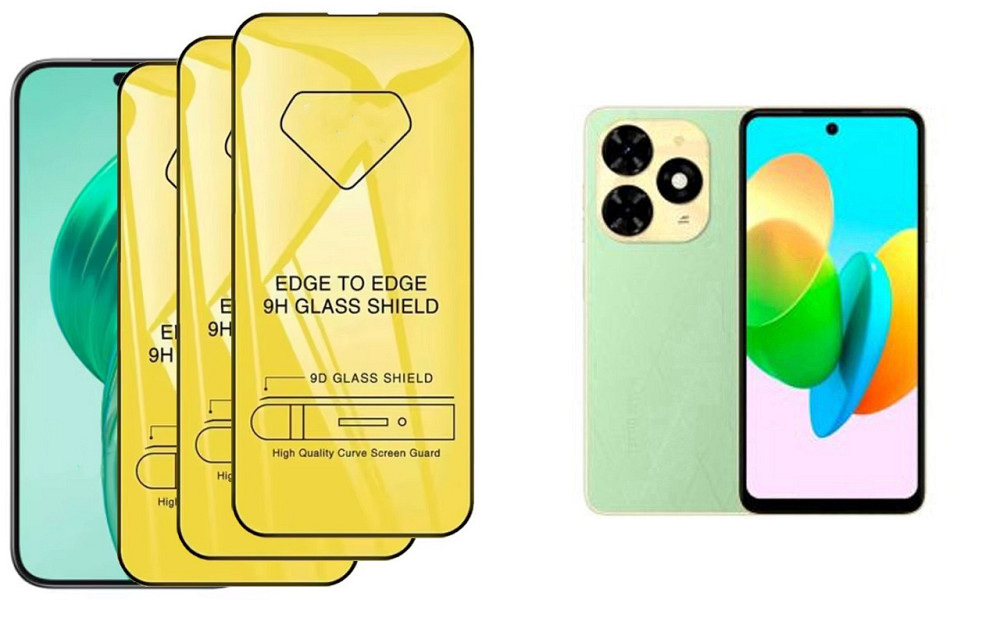 Захисне скло DefenzoGlass для Tecno Spark 20, Spark 20c, Spark 20 Pro, Spark 20 Pro+ – подвійна міцність Київ - фото 1