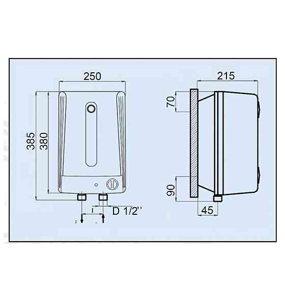 Водонагреватель LEOV LUB Small 5 l подвод воды снизу (19699) (000019699) Киев