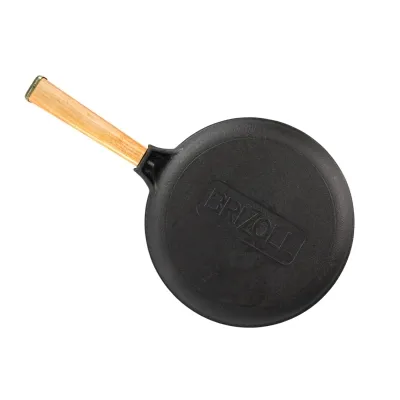 Сковорода Brizoll Optima чавунна з ручкою для млинців 220х15 мм (O2215-P) Винница - изображение 9