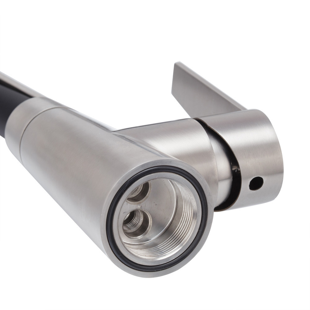 Кухонный смеситель с черным силиконовым изливом Koer KI-70022-02 (из нерж. стали) (KR4799) Киев - изображение 6