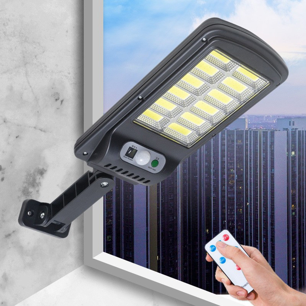 Ліхтар вуличний на сонячній батареї, з пультом, BK-128B-12COB / Акумуляторний прожектор на вулицю Київ - фото 6