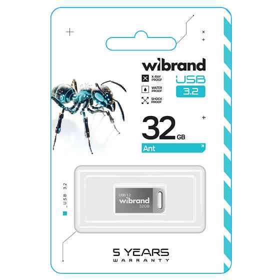 Флешка Wibrand 32GB Silver USB 3.2 Gen1 Київ