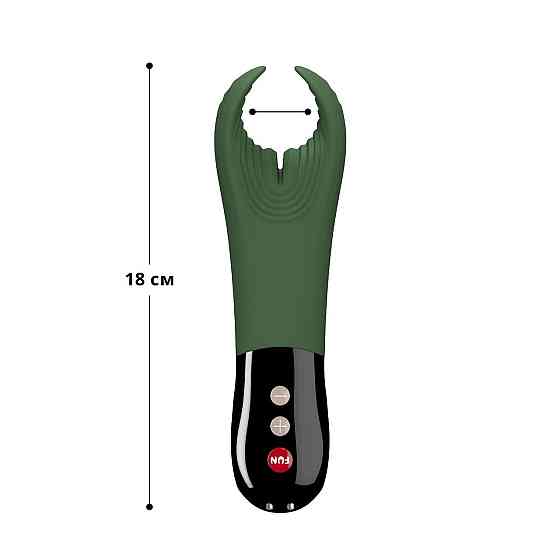 Вибратор для пениса Fun Factory MANTA moss green/black, подходит для парных игр Sex Aura Киев