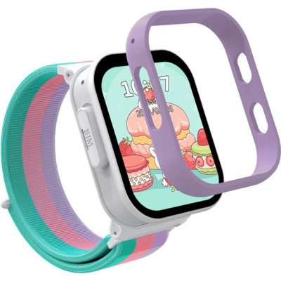 Смарт-годинник Gelius Pro GP-PK008 (Rainbow) White Kids smart watch with GPS/4G (Pro GP-PK008 (Rainbow) White) Вінниця - фото 1