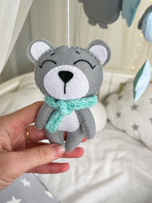 Дитячий музичний мобіль на ліжечко для немовлят WooolyWool «Ніжність» з 35 мелодіями Київ - фото 9