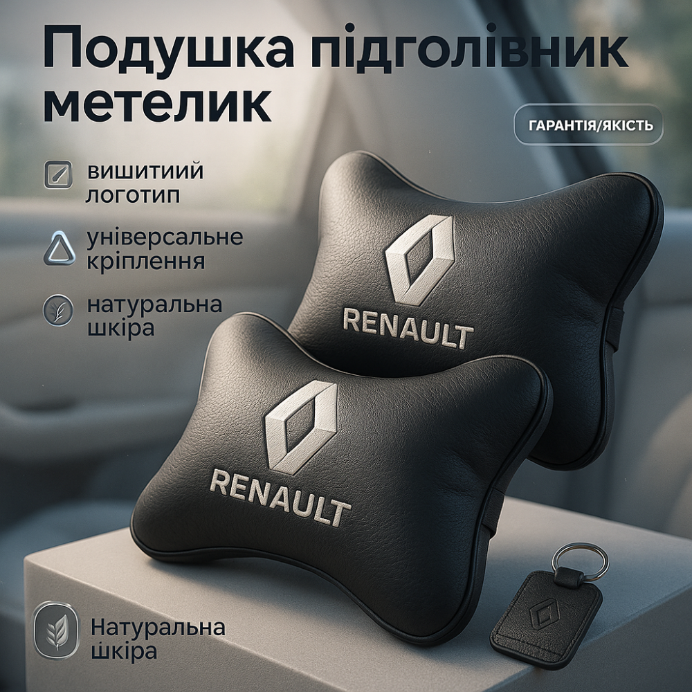 Подушка автоподушка автомобильная подушка Renault, Подушки под голову в машину, Подарок автолюбителю RB-73 Львов - изображение 18
