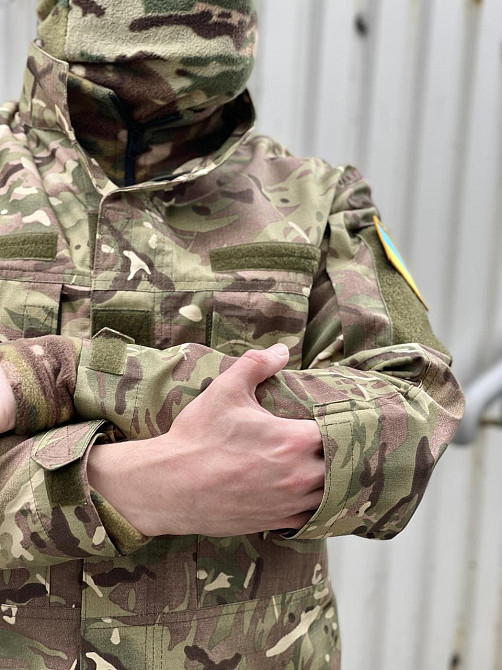 Мужской тактический костюм летний военный, комплект куртка мультикам + штаны, тактическая форма зсу Одесса - изображение 5