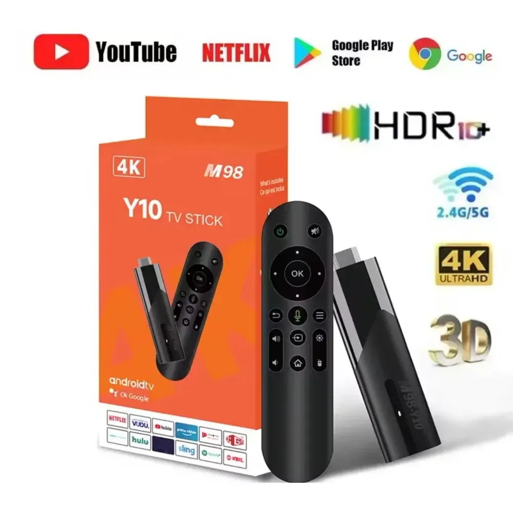 Смарт ТВ приставка LEMFO M98-Y10 2/16 Гб Smart TV Stick Android 13 (ATV) с голосовым пультом Коломыя - изображение 1