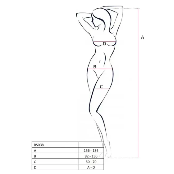 Бодістокінг Passion BS038 white, комбінезон, імітація панчіх і пояса Львов