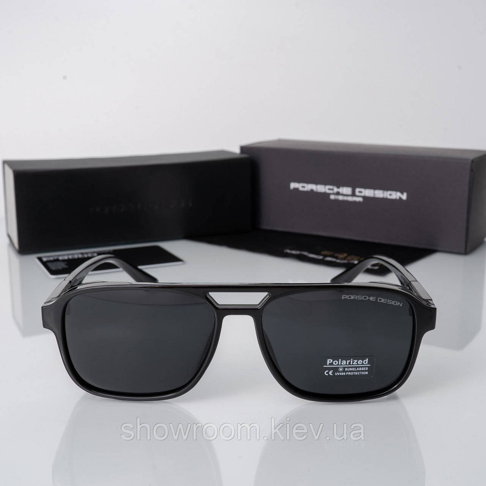 Чоловічі брендові окуляри з поляризацією Porsche Design (7165) Київ - фото 3