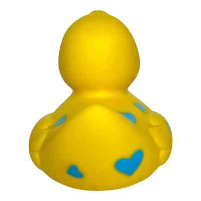 Іграшка для ванної Funny Ducks Качка Жовта у блакитних сердечках (0905) Вінниця