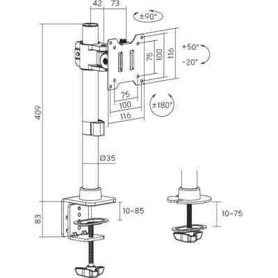 Кронштейн OfficePro MA100B Винница