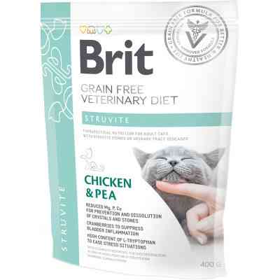 Сухой корм для кошек Brit GF VetDiets Cat Struvite 400 г (8595602528288) Винница