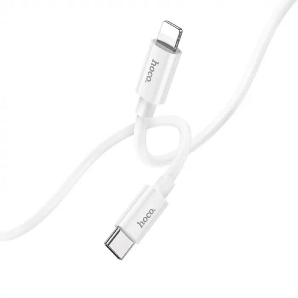 Кабель Type-C - Lightning HOCO X87 Magic silicone PD живлення та передачі даних для iPhone колір білий 6931474783189 Одеса - фото 2