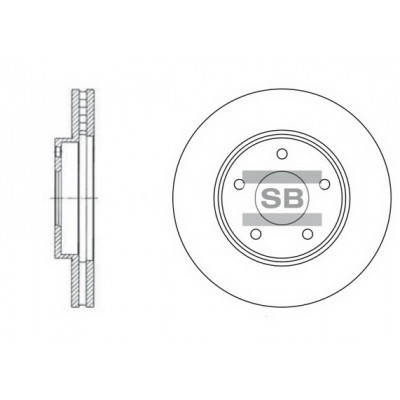 Тормозной диск HI-Q SD4202 Винница - изображение 1