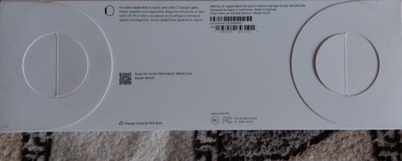 Смарт -Часы .Наявності новий смарт-годинник Apple Watch SE 2 (2024) GPS 40mm Starlight Aluminium. Київ - фото 4