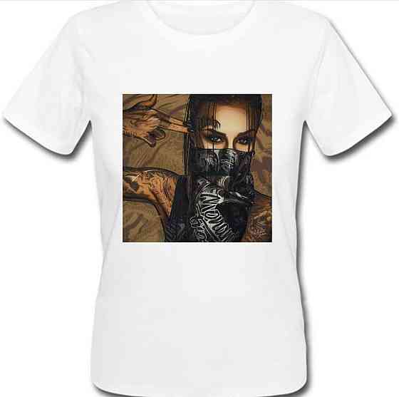 Белая женская футболка с рисунком Черновцы