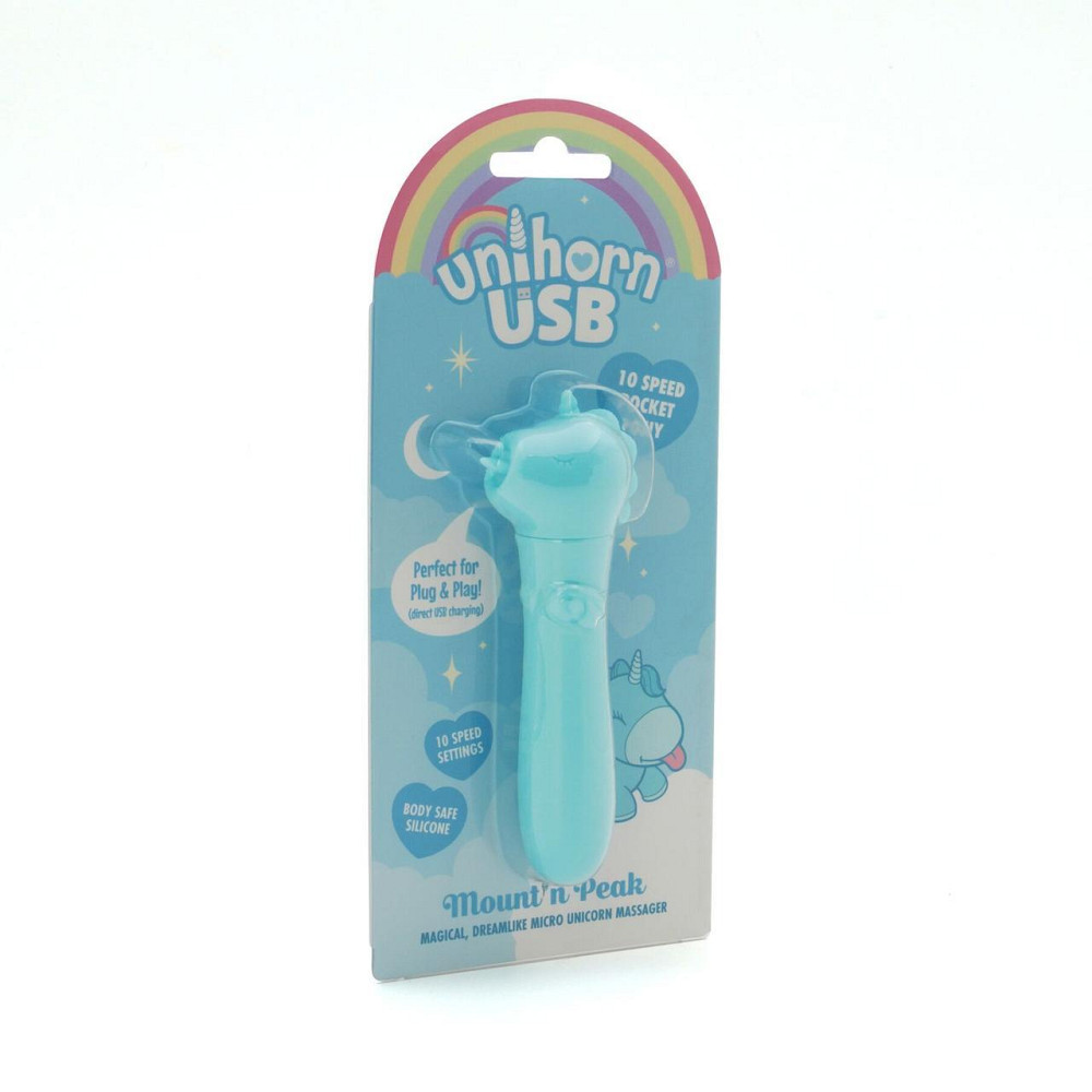 Вібратор-єдиноріжка Unihorn USB Bullet – Mount'n Peak, віброкуля, USB-зарядка, 10 режимів Sex Aura Київ - фото 4