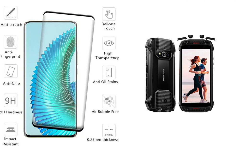 Захисне скло HyperGlass Pro для Ulefone Armor 15 – максимальна чутливість та захист Київ - фото 2