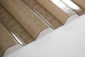 Поликарбонатный шифер TOMO Plex  текстурированная   бронзовая трапеция 2000х1045х1.1 мм Киев - изображение 1