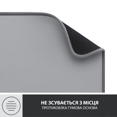 Коврик для мышки Logitech Desk Mat Studio Series Mid Grey (956-000052) Винница - изображение 7