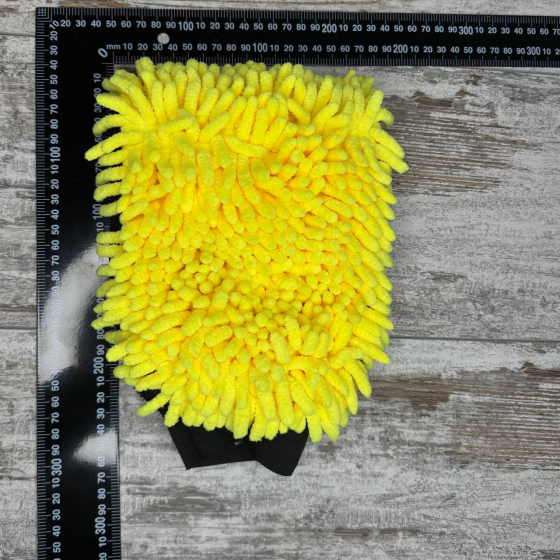 Рукавиця з мікрофібри двостороння для миття та полірування автомобіля, аксесуар для догляду Київ