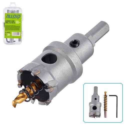 Свердло корончате твердосплавне по металу 30мм Alloid Одеса