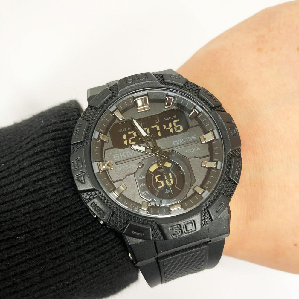 Годинники кварцові чоловічі SKMEI 1881BKBK, Оригінальні чоловічі класичні наручні годинники SL-65 Івано-Франківськ - фото 7