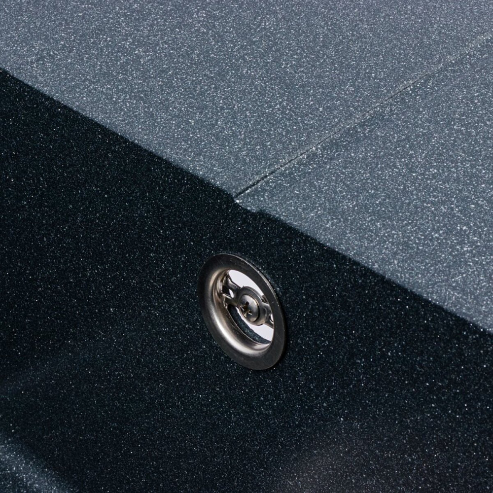 VALESO Гранітна мийка для кухні VALESO SOLID 7843 матова Антрацит Киев - изображение 6