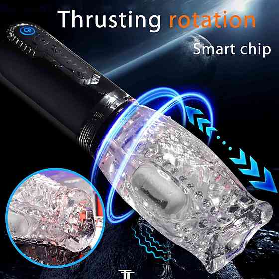 Мастурбатор Thrusting Rotation 360 Pro з функцією обертання та руху Sex Aura Київ
