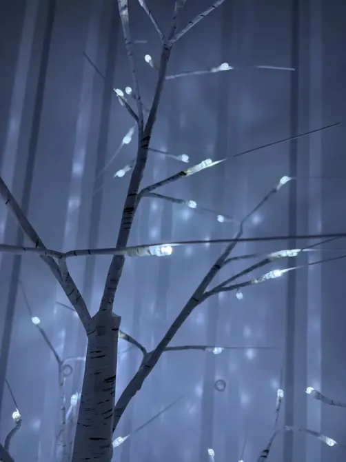 Гирлянда-дерево 1,5м 100 LED ламп белый свет для праздничного декора, TREE-1-5-W Одесса - изображение 8