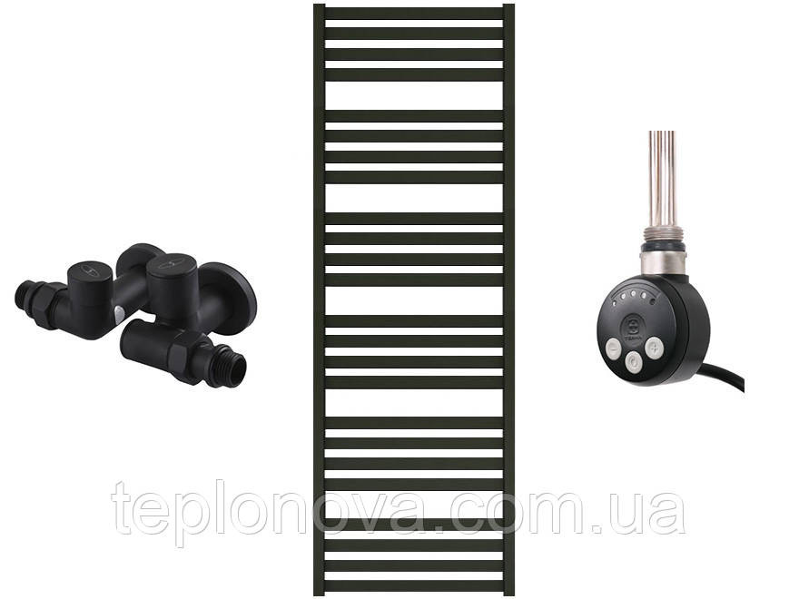 Комбінована Рушникосушка Плоска Чорна 1460х500 Terma Marta Чернівці - фото 2