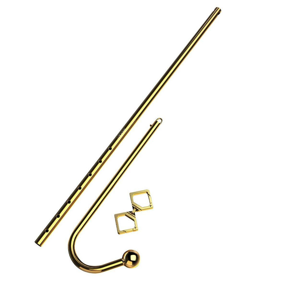 Анальний гак LOCKINK Golden Adjustable Anal Hook Set Sex Aura Київ - фото 2