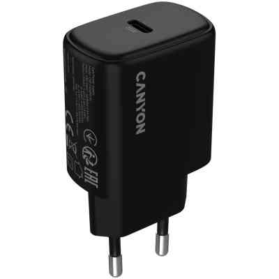 Зарядний пристрій Canyon OnCharge 200 20W 1xPD EU Black (CNE-CHA200-11) Вінниця
