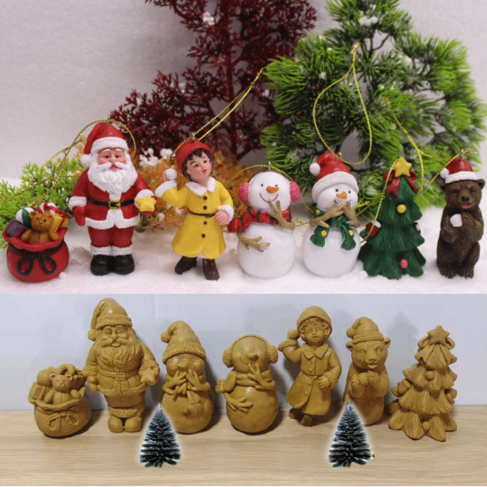 Новогодние елочные игрушки из полистоуна. Ёлочные украшения. Винтажные елочные игрушки из полистоуна Сніговик 2 Одесса - изображение 3