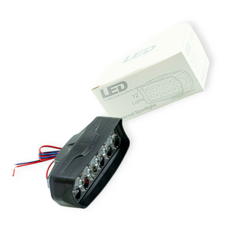 Фара LED прямокутна 120х45х55 (ДВШ) 11W білий, жовтий L22 додаткова Мукачево - фото 1