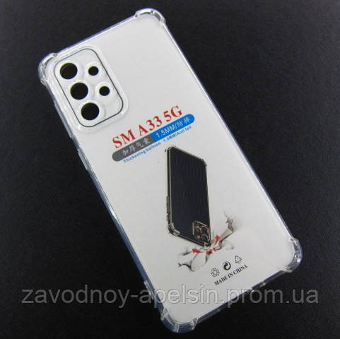 Samsung A33 A336 Прозорий чохол (захист камери + кути) Одеса - фото 3