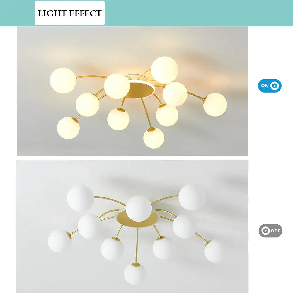 Світлодіодна люстра Орбіта 8618 (Золота) на 16+1 плафонів Вінниця - фото 3