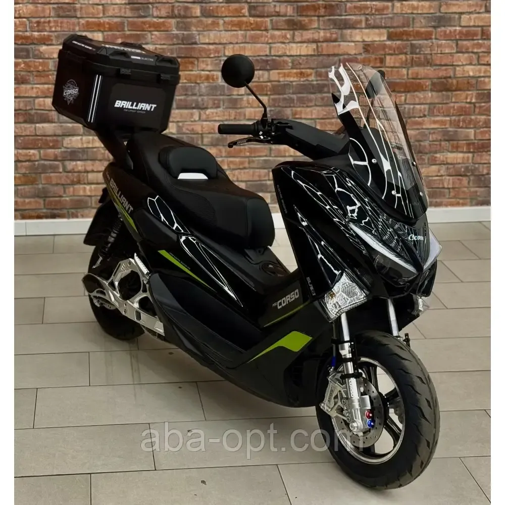 Електричний скутер Corso Brilliant 2000W-72V-32Ah Шини:120/70-12" +1 ЯЩИК БАГАЖНИК купити дешево Україна Одеса - фото 6