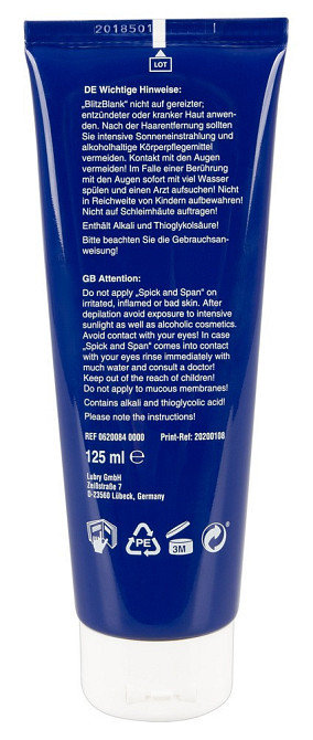Крем для депиляции - BlitzBlank Depilation Cream, 125 мл Sex Aura Киев - изображение 3