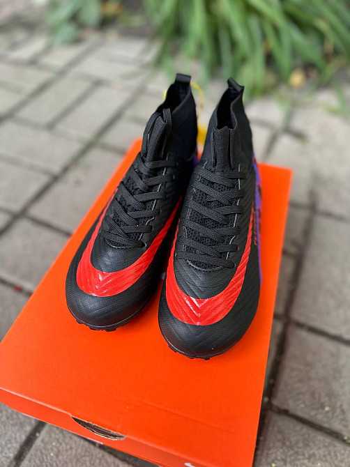 Детские футбольные сороконожки  33 34 35 36 37 38 39 40 41 42 43 44 45 Caroc Feezoom Air White/Red TF Львов - изображение 9