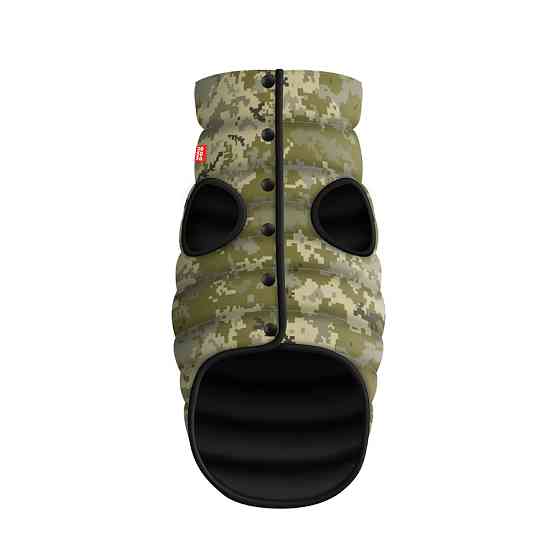 Курточка для собак WAUDOG Clothes, малюнок "Мілітарі", XS22, В 33-36 см, С 19-22 см Коломыя