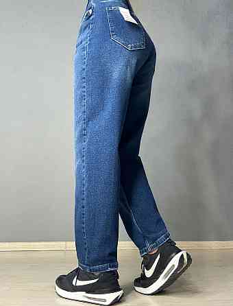 Джинси жіночі Sherocco 1295-1 Mom Relax великі розміри супер батал сині, синій, 46, 46, 134 см, 145 см Київ