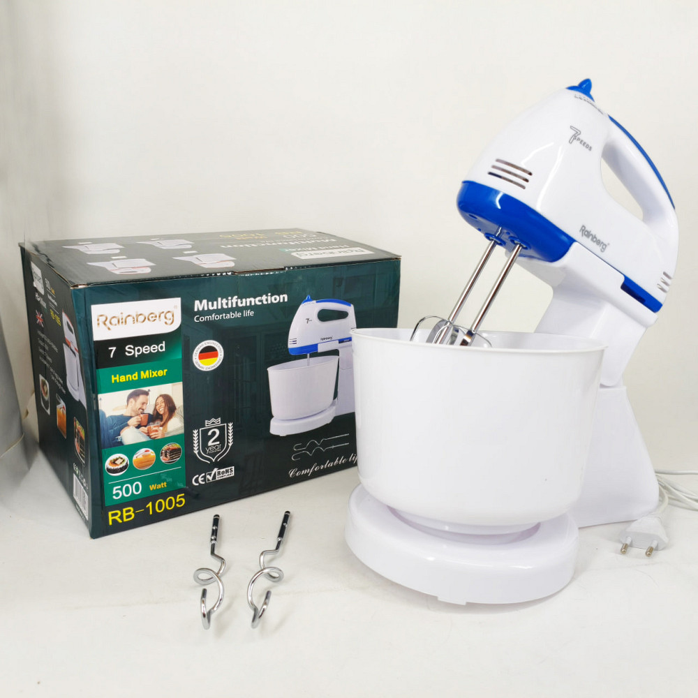 Нержавеющий миксер стационарный, Ручной миксер с чашей, Простой кухонный миксер для крем меда PF-56 Львов - изображение 5