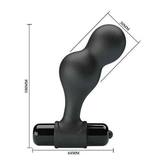Анальна пробка - Mr.Play Silicone Vibrating Anal Plug Sex Aura Київ