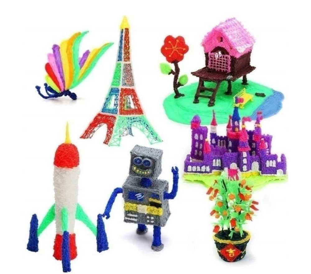 3D-ручка с трафаретами для рисования с дисплеем 3D Рэп-2 с пластиком ЗД-ручка для детей Киев - изображение 4