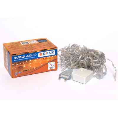 Гірлянда Delux ICICLE С 75LED 2х0.7 м мульти/прозорий IP20 (90017985) Вінниця